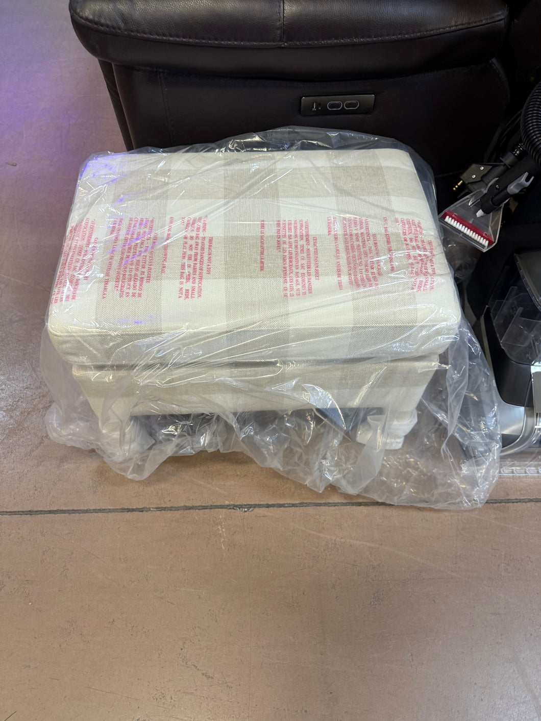 Threshold Bellfield Fully Upholstered Ottoman!! BRAND NEW!!