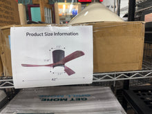 Nicola 42" Minimalist 3-Solid Wood Blade Flush Mount Ceiling Fan With Light Remote Control And Timing Function - WE DO NOT SHIP!!