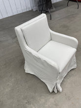 19" Wide Modern Upholstered Removable Cushions Dining Armchair with Casters- new- one chair