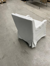 19" Wide Modern Upholstered Removable Cushions Dining Armchair with Casters- new- one chair