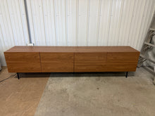 Modern 4-Door TV Stand Storage Credenza, 94.5” Wide! (NEW & ASSEMBLED) - (WE DO NOT SHIP)