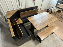 Deral 5 – Person Modern Solid Wood Corner Breakfast Nook Dining Set with Hidden Storage - WE DO NOT SHIP!!