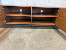 Modern 4-Door TV Stand Storage Credenza, 94.5” Wide! (NEW & ASSEMBLED) - (WE DO NOT SHIP)