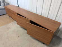 Modern 4-Door TV Stand Storage Credenza, 94.5” Wide! (NEW & ASSEMBLED) - (WE DO NOT SHIP)