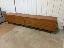 Modern 4-Door TV Stand Storage Credenza, 94.5” Wide! (NEW & ASSEMBLED) - (WE DO NOT SHIP)