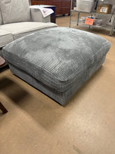 Big Gray Corduroy Ottoman