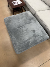 Big Gray Corduroy Ottoman