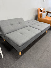 Dorm Tufted Futon Sofa Dark Gray - Room Essentials! (NEW& ASSEMBLED)