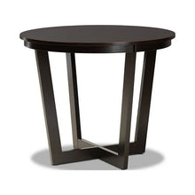 Alayna Modern and Contemporary Dark Brown Finished 35-Inch-Wide Round Wood Dining Table! (NEW IN BOX)