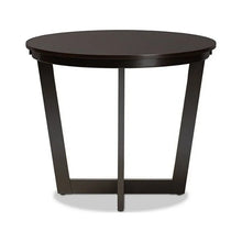Alayna Modern and Contemporary Dark Brown Finished 35-Inch-Wide Round Wood Dining Table! (NEW IN BOX)