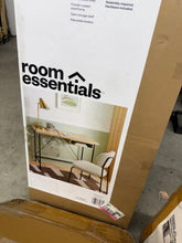 Dorm Wood and Metal Writing Desk with Storage Natural - Room Essentials! (NEW IN BOX)