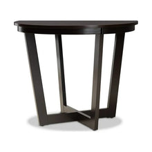 Alayna Modern and Contemporary Dark Brown Finished 35-Inch-Wide Round Wood Dining Table! (NEW IN BOX)