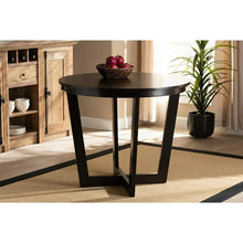 Alayna Modern and Contemporary Dark Brown Finished 35-Inch-Wide Round Wood Dining Table! (NEW IN BOX)