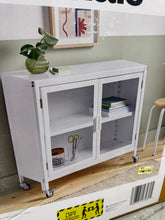 2 Door Metal Rolling Locker Storage Cabinet White - Room Essentials! (NEW IN BOX)