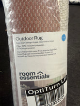 6'x9' Check Rectangular Woven Outdoor Area Rug Brown - Room Essentials - WE DO NOT SHIP!!