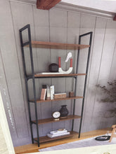 72" Loring 5 Shelf Ladder Bookshelf, Walnut! (NEW IN BOX)