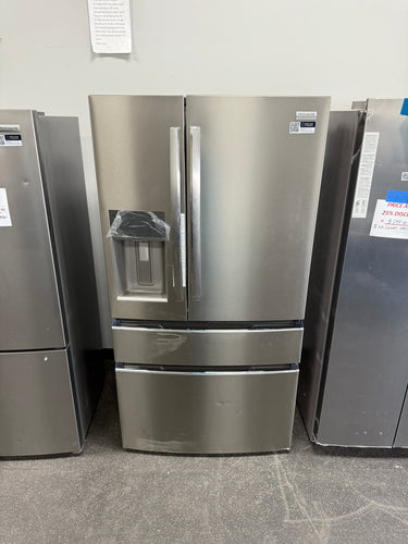 Frigidaire Gallery 36 in. 22 cu. ft. Counter-Depth 4-Door French Door Refrigerator in Smudge-Proof Stainless Steel! (BRAND NEW - SCRATCH/DENT)