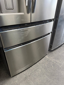 Frigidaire Gallery 36 in. 22 cu. ft. Counter-Depth 4-Door French Door Refrigerator in Smudge-Proof Stainless Steel! (BRAND NEW - SCRATCH/DENT)