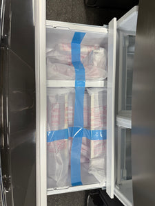 Frigidaire Gallery 36 in. 22 cu. ft. Counter-Depth 4-Door French Door Refrigerator in Smudge-Proof Stainless Steel! (BRAND NEW - SCRATCH/DENT)