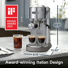 De’Longhi Dedica Duo espresso machine, compact size with built in frother for latte art, brew espresso, cold brew, lattes & more! (USED - TESTED)