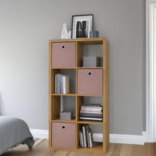 Smart Cube 8-Cube Organizer Storage With Opened Back Shelves,2 X 4 Cube Bookcase Book Shleves For Home, Office ,Walnut! (NEW IN BOX)