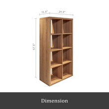 Smart Cube 8-Cube Organizer Storage With Opened Back Shelves,2 X 4 Cube Bookcase Book Shleves For Home, Office ,Walnut! (NEW IN BOX)