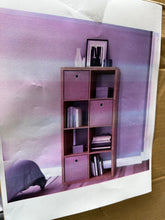 Smart Cube 8-Cube Organizer Storage With Opened Back Shelves,2 X 4 Cube Bookcase Book Shleves For Home, Office ,Walnut! (NEW IN BOX)