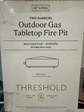 Two Harbors 14" Patio Tabletop Fireplace Black - Threshold - WE DO NOT SHIP!!