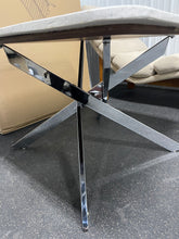 Terrazzo top coffee table with custom chrome plated base -new