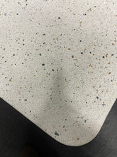 Terrazzo top coffee table with custom chrome plated base -new