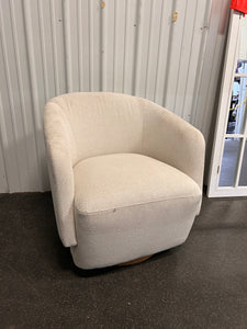 Henredon Murphy Swivel Boucle Chair! (NEW - MINOR BLACK SPOT ON FRONT OF CHAIR!)