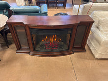 SALVAGE SPECIAL - Well Universal 72” Electric Fireplace Media Mantle! 
-Damaged from shipping but still works great! (Missing The Top - Has Scratch’s - Digital Screen on Fire Place Does Not work But remote Does! - Photos Shown)