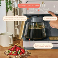 Beautiful Multi-Brew 12-Cup Programmable Drip & Single-Serve Coffee Maker, Porcini Taupe by Drew Barrymore! (USED - CLEAN)