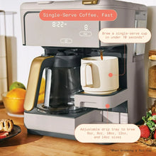 Beautiful Multi-Brew 12-Cup Programmable Drip & Single-Serve Coffee Maker, Porcini Taupe by Drew Barrymore! (USED - CLEAN)