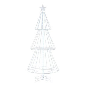 Holiday Time 8 Function LED Pre-Lit Christmas Tree, 7', Cool White! (New In Box)

-Brand new