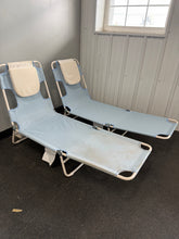 Folding Beach Tanning Chair Light Blue - Room Essentials, Set of 2! (BRAND NEW - 1 IS DIRTY FROM SHIPPING)