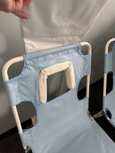 Folding Beach Tanning Chair Light Blue - Room Essentials, Set of 2! (BRAND NEW - 1 IS DIRTY FROM SHIPPING)