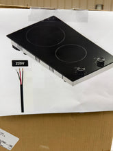 Electric Cooktop, 12 in. 2 Burners Built-in Electric Stove Top, 3000 W Ceramic Top Radiant Cooktop, with Glass Panel! (NEW IN BOX)