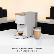 Thyme & Table Multi Capsule Coffee Machine, Universal Capsule Compatible with Espresso and Coffee, One-Touch Controls, Sand White! (USED - CLEAN) - NO SHIPPING!