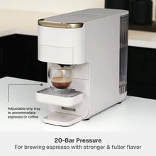 Thyme & Table Multi Capsule Coffee Machine, Universal Capsule Compatible with Espresso and Coffee, One-Touch Controls, Sand White! (USED - CLEAN) - NO SHIPPING!