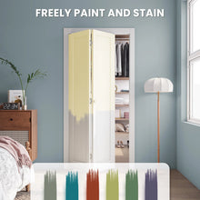 Paneled Manufactured Wood 1-Panel White Primed Bi-fold Door With Hardware Kit - 78” x 18”! (NEW IN BOX)