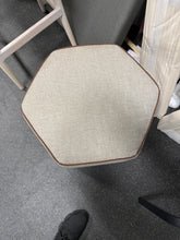 Storage Ottoman with Twisted Piping Detail Brown Linen! (NEW)