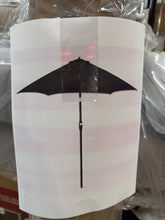 9' Round Outdoor Patio Market Umbrella Black with Black Pole - Threshold! (NEW)