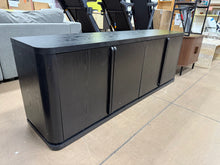 Vance Rectangular TV Stand for TV's up to 68" in Black Grain! (NEW & ASSEMBLED)