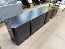 Vance Rectangular TV Stand for TV's up to 68" in Black Grain! (NEW & ASSEMBLED)