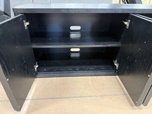 Vance Rectangular TV Stand for TV's up to 68" in Black Grain! (NEW & ASSEMBLED)