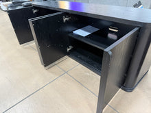 Vance Rectangular TV Stand for TV's up to 68" in Black Grain! (NEW & ASSEMBLED)