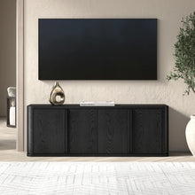 Vance Rectangular TV Stand for TV's up to 68" in Black Grain! (NEW & ASSEMBLED)