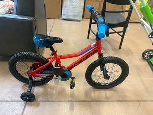 Schwinn Piston 16" Kids' Bike - Black/Blue/Red!! NEW AND ASSEMBLED(MISSING FRONT BRAKE)!!