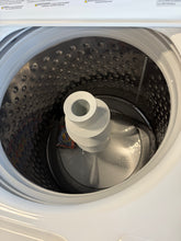 GE 4.5 cu. ft. Top Load Washer in White with Dual Action Agitator and Cold Plus, Sanitize with Oxi- New - scratch and dent